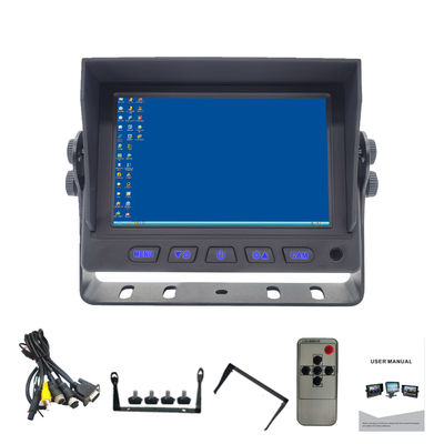 10.1 inci HD TFT LCD Screen Waterproof Vehicle Display untuk Truk/Vans Power Supply DC 12V-24V -30C sampai 80C Night Mode