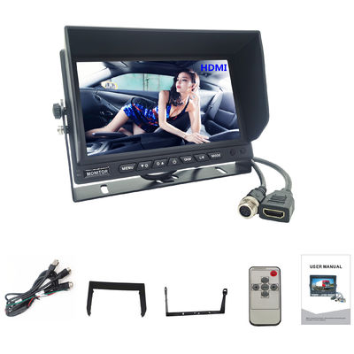 7 Inch High Resolution 1024x600 Resolution Car TV Monitor Dengan Konektor HDMI untuk MDVR
