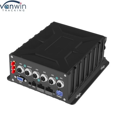4 Channel AI MDVR dengan GPS Vehicle Tracker Blind Spot Detection Vehicle Mounted Hard Disk Recorder