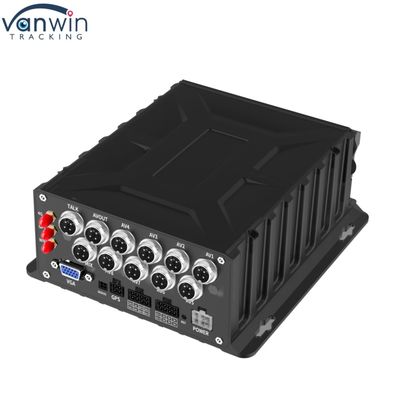 Advanced 8 CH Mobile DVR dengan Advanced Driver Assistance System Blind Spot Detection Driver Monitoring System untuk Kendaraan