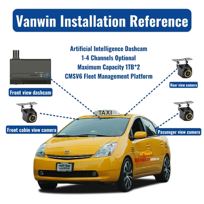 Mini Cmsv7 H.265 1080P Kamera Kendaraan Auto Dash Cam Mdvr 4g Gps Remote Control Recorder 1-4 Channel Dashcam Cmsv6 Platform Mobile Mdvr