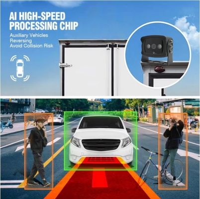 1080P BSD Car Reverse Camera Algoritma terintegrasi Deteksi Titik Buta Kamera Deteksi Kendaraan Pejalan kaki