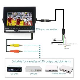 Layar HD TFT nirkabel Monitor Mobil Night Vision Dengan Jarak Transmisi Panjang untuk Membalikkan