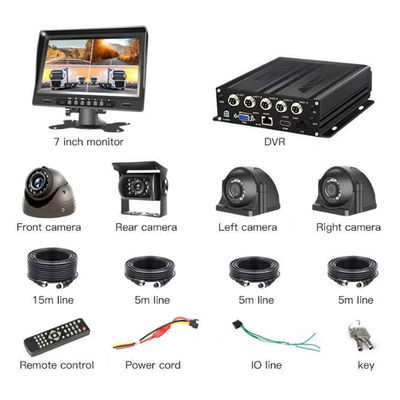 1080P 4CH Mobile DVR dengan 4G SIM WiFi GPS Video Kendaraan Truk CCTV Kamera Sistem DVR