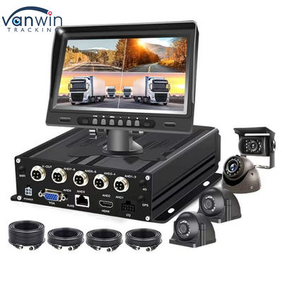 1080P 4CH Mobile DVR dengan 4G SIM WiFi GPS Video Kendaraan Truk CCTV Kamera Sistem DVR