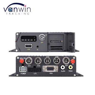 Perekam video definisi tinggi 1080P H.265 pemantauan mengemudi aman AI 4/8CH DVR mobil seluler kartu SD