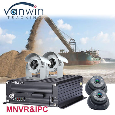 6CH IPC NVR 4G GPS 6 Channel Network MNVR untuk Pertambangan Emas Sungai Pumping Sand Boat Jet Suction Dredger