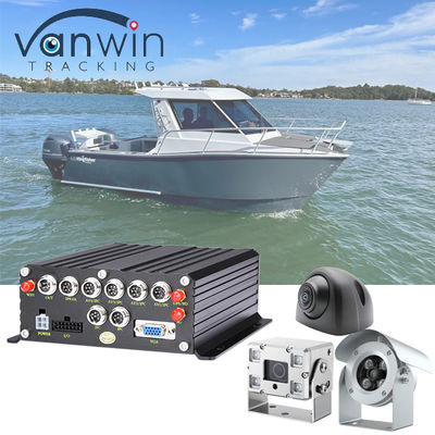 6CH IPC NVR 4G GPS 6 Channel Network MNVR untuk Pertambangan Emas Sungai Pumping Sand Boat Jet Suction Dredger