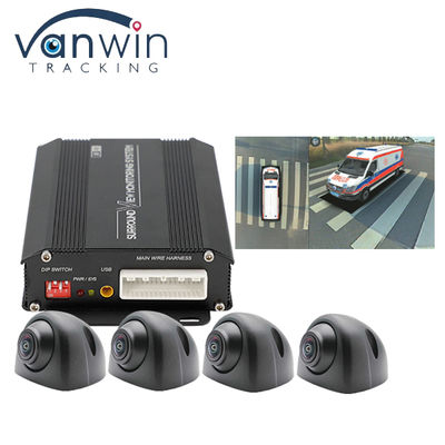 Real HD 3D Mobil 360 Surround Bird View Avm Sistem 4x180 derajat Kamera