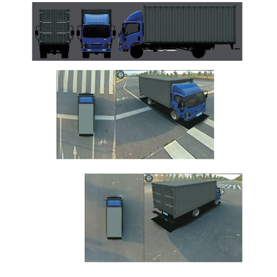 1080P AI Intelligent 360 Bird View Image System Kamera Panorama 3D Surround 4 Kamera Sisi Pengendalian Rekaman Deteksi