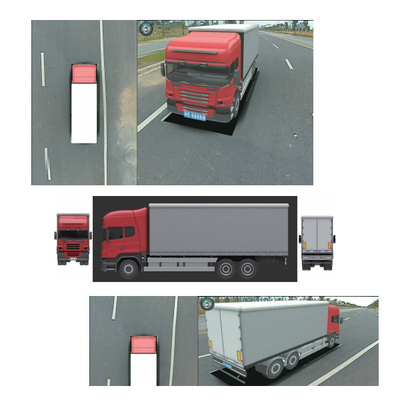 AHD 1080P AI 360 Kamera Surround Burung Perekam Panorama Mengemudi Sistem Kamera Mobil 360 Parkir Depan Belakang Samping DVR