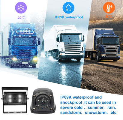 1080P 4CH MDVR Kamera Tahan Air Monitor 7 Inci Perekam 4G GPS Kamera Mundur Cadangan Bantuan Mundur Kendaraan Bus Truk Mobil