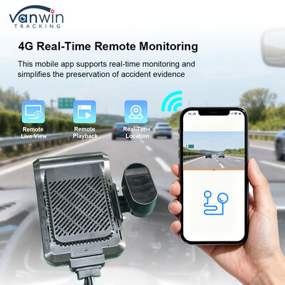 4 Saluran AI Intelligent 4G Mobile Digital Video Recorder Sistem Kamera Dash GPS Pelacakan Night Vision Awan Remote Monitoring