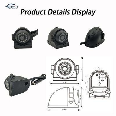 24V 4CH AI Dash Cam Kit Kamera Keamanan Kendaraan DVR dengan DMS ADAS BSD Kamera Sisi untuk Truk / Bus