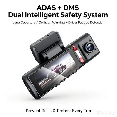 3-Saluran AI 4G Dash Camera 4K Front, ADAS & DMS, Pelacakan GPS, 24/7 Parking Monitor