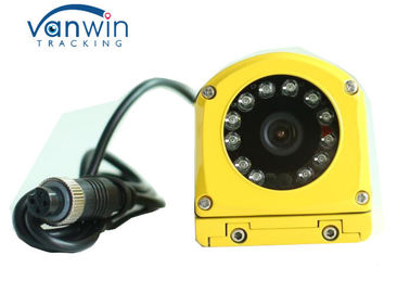 Kuning Logam Waterproof CCTV Surveillance Camera CCD 700TVL Tampilan Sisi Untuk Bus / Truk