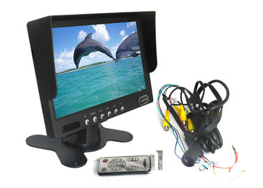 Monitor tft quad lcd mobil 7 inci Layar dengan 4 Kamera Video Input