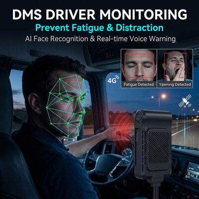 Smart 4G Dash Recorder dengan AI Video Telematics GPS WiFi & SOS Panic Button untuk keamanan armada