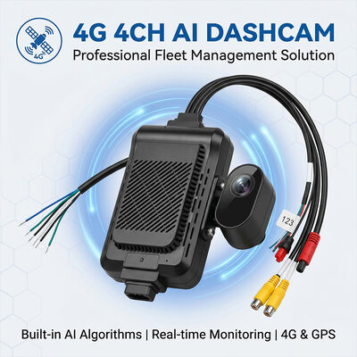 Heavy Duty Truck 4G Dash Recorder dengan ADAS BSD - GPS Telematics Fleet Camera dengan tombol SOS Panic