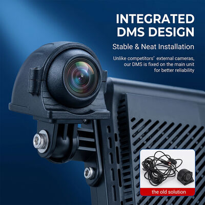 Heavy Duty Truck 4G Dash Recorder dengan ADAS BSD - GPS Telematics Fleet Camera dengan tombol SOS Panic