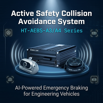 4G Mobile DVR Kit dengan AI Monitoring and Active Braking AEBS System untuk Truk
