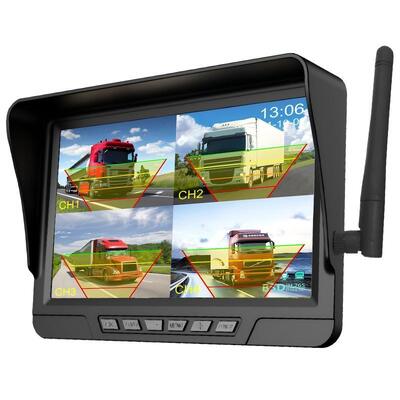 Kit Kamera Traktor Nirkabel 2 Saluran Plug-and-Play – Monitor 7" IP68 dengan Penglihatan Malam BSD dan Desain Tahan Getaran