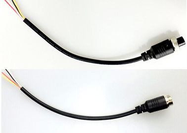 GX 12 M12 Kabel Konektor 4 Pin PVC Bahan Kawat Tembaga Untuk Kamera Cadangan