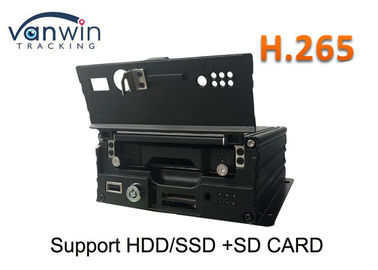 Sensor Bahan Bakar H.265 HDD 4 Saluran 1080P RJ45 Port HD Mobile DVR dengan deteksi gerak