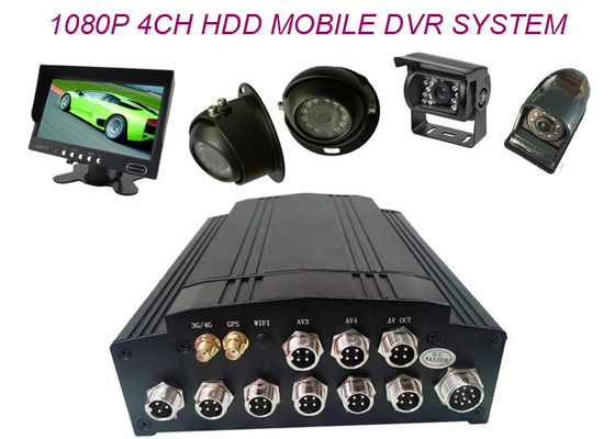 10W 4G 3G GPS WIFI RS485 4CH 1080P Perekam DVR HD