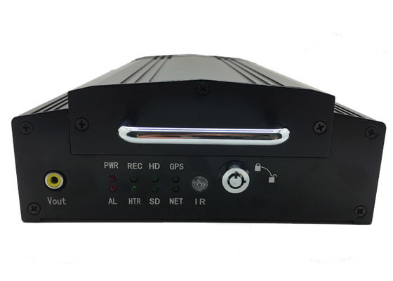 4 Saluran 1080P HD Mobile DVR CCTV MDVR 2TB HDD Merekam GPS 4G Untuk Truk / Taksi / Bus