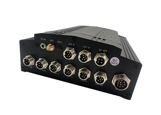 8CH 1080P AI MDVR dengan ADAS DMS, 4G GPS Vehicle Video Recorder untuk Bus Truk, Dukungan HDD SSD OEM