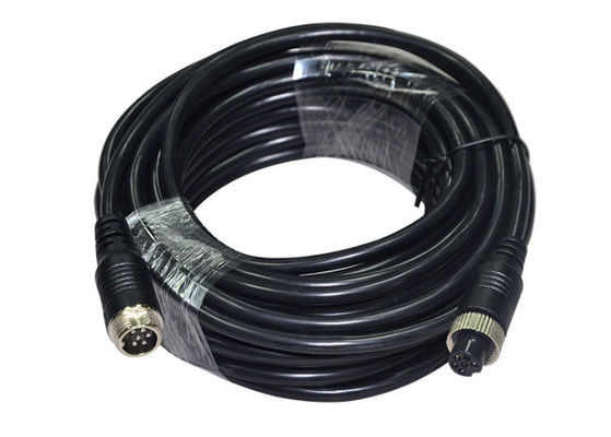 TPE 5.0mm M12 6pin Aviation Plug Cable Male To Female Untuk IP Camera