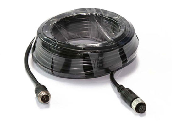 20m 4P Din Jack Ekstensi Kabel Double Shielded Wanita ke Pria Konektor Untuk Kamera Bus