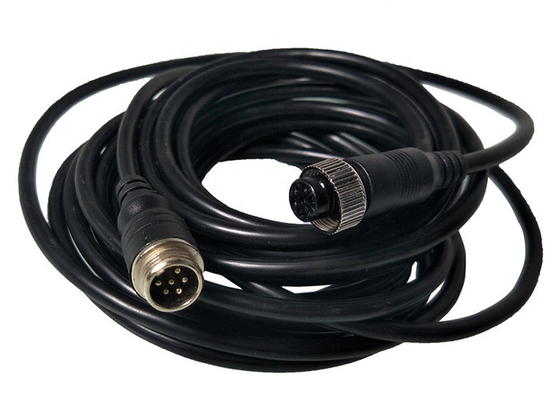 6PIN Aviation Plug Cable Male Female Extension Cable untuk Dahua Streamax IP Camera