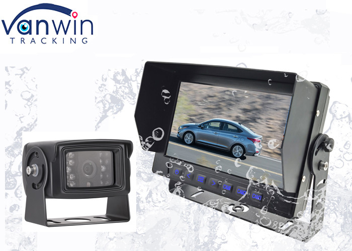 IP69 Mobil Waterproof TFT Mobil Monitor Dengan 3 Saluran Video Input 7 Inch