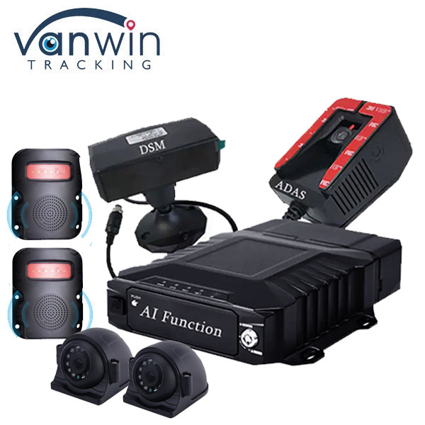 AHD Vehicle Security ADAS 8CH Sistem rekaman video dengan WiFi 4G GPS AI MDVR