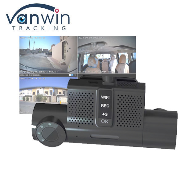 Mini Size Portable 2CH mobil blackbox dengan 3G / 4G WIFI GPS fungsi untuk Taxi