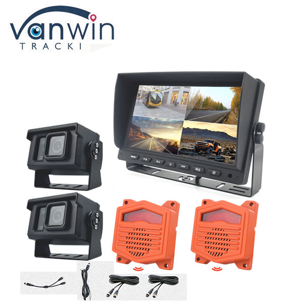 7/9/10.1 inci IPS Rear View Monitor AI Kiri / Kanan / Deteksi Titik Buta Belakang Membalik AI MDVR