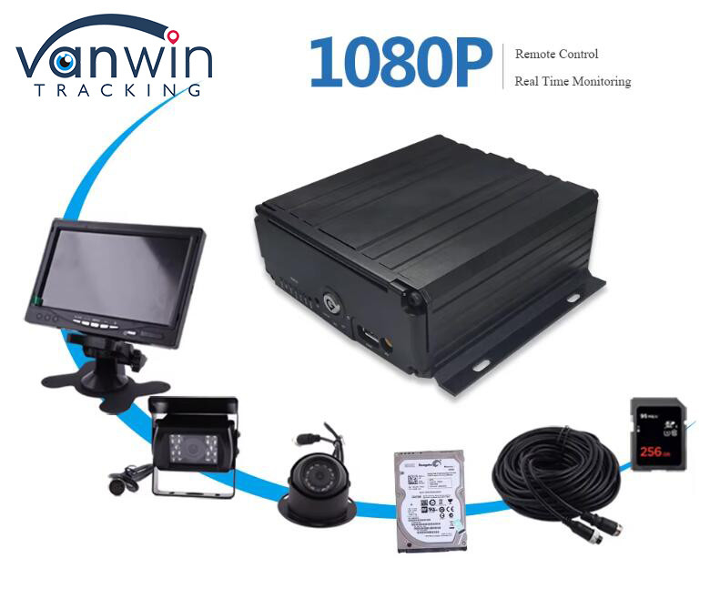 8-Channel Hard Disk SD Card Mobile DVR H.264 Car MDVR untuk pemantauan keselamatan kendaraan