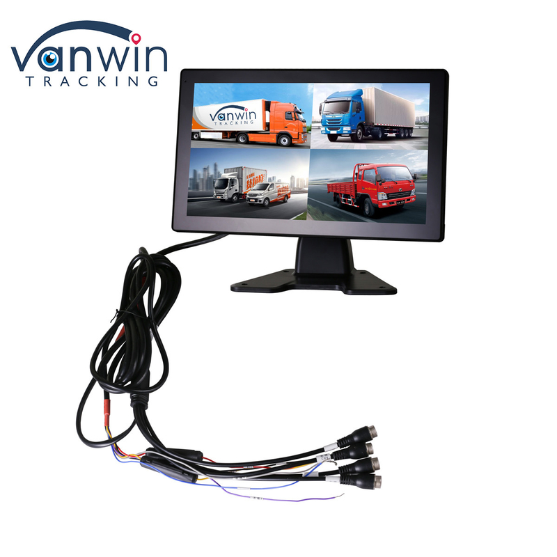 4G Car Mounted SD Card Recording All-In-One Machine dengan Monitoring 4 Saluran dan GPS Positioning