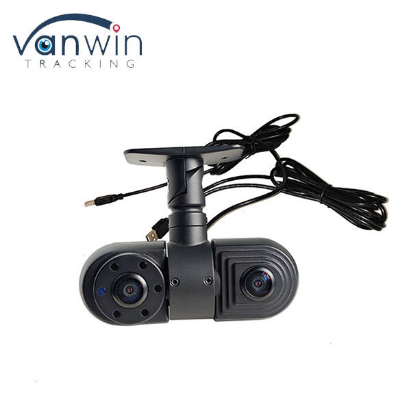 Bus Dual lensa sudut lebar 2CH 1080P HD di dalam depan kamera mobil usb dengan sensor CMOS / CCD
