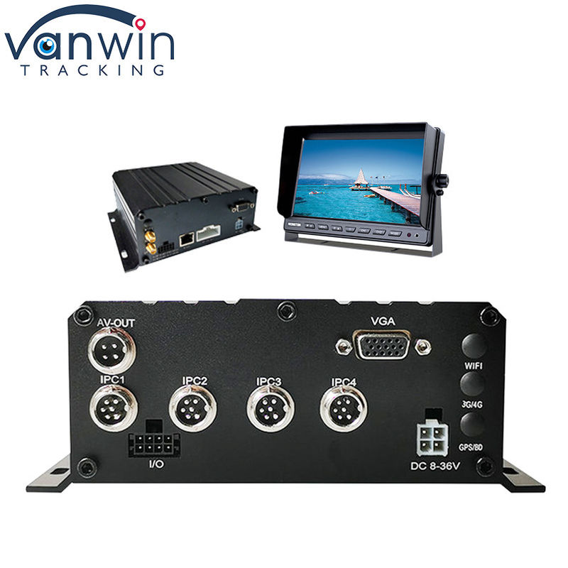 HD 1080P H.264 4 Channel Mobile DVR GPS WIFI Kendaraan Bus Car Recorder