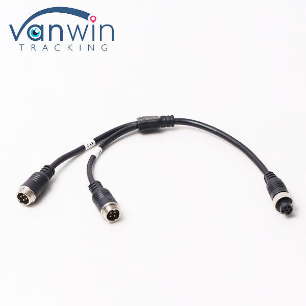 6-Pin Aviation Wanita untuk ganda 4P pria Kabel Adaptor Penerbangan untuk sistem keamanan kendaraan