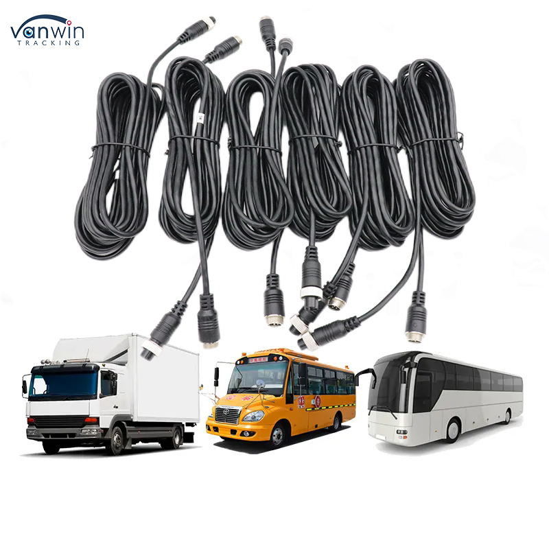 DVR Aksesoris Kabel Ekstensi Penerbangan 5M Kabel Kamera Cadangan 4-Pin Pria ke Wanita