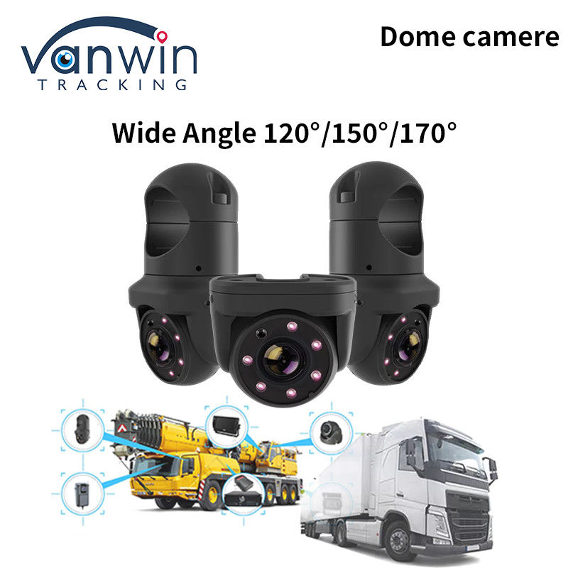 Mini AHD 6 Lampu IR IP69K Waterproof Car Dome Kamera Untuk Truk Bus Dengan Pengawasan Malam