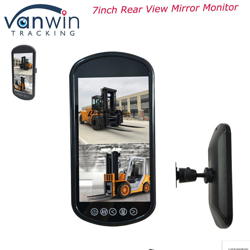 Monitor Kaca Spion 1080P Cetakan Pribadi AHD 7 Inci Monitor Mobil TFT