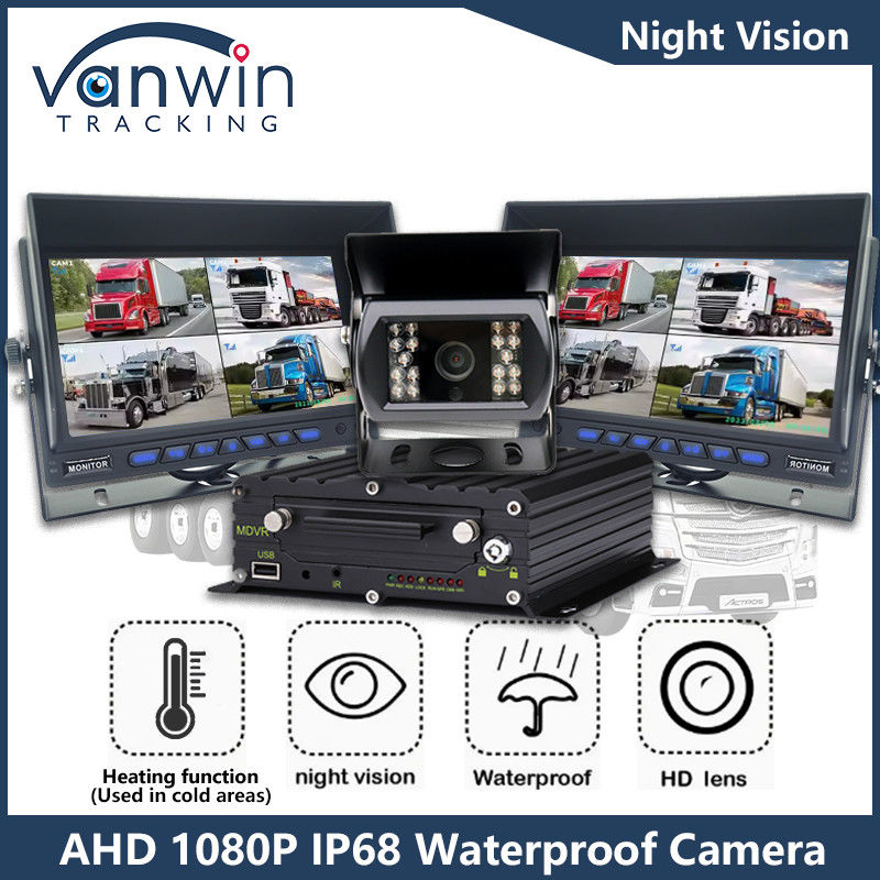 1080P AHD IP68 Kamera Pengawasan Mobil IR Night Vision Kamera Kendaraan untuk Bus Truk