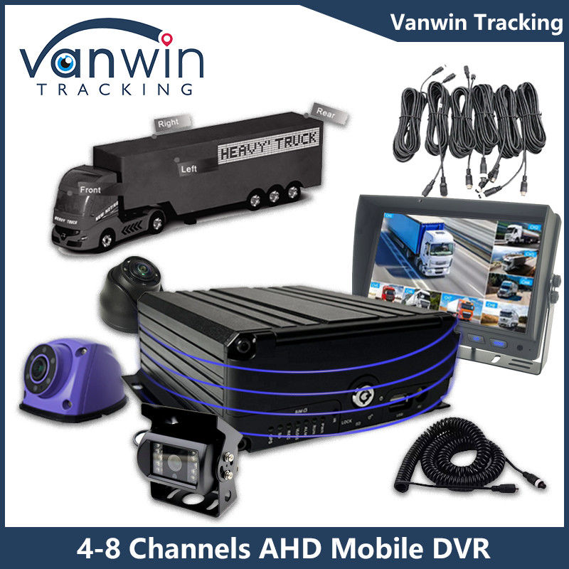 AHD 8CH HDD Remote Control Mobile DVR 1080P 4g Fungsi GPS Pemantauan Keamanan Kendaraan Cmsv6 MDVR