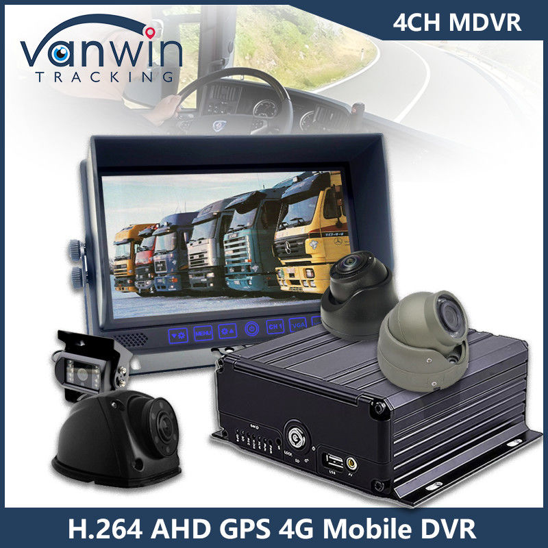 4CH GPS 4G WiFi Mobile DVR Full HD 1080P Kamera Mobil HDD Mdvr Untuk Bus Van Kendaraan Truk