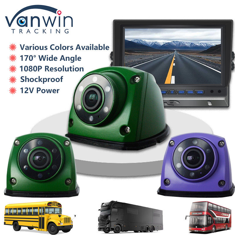 IP69 1080P Kamera Mobil Kamera Sisi AHD Dengan Lampu IR 6pcs Kamera Super Night Vision